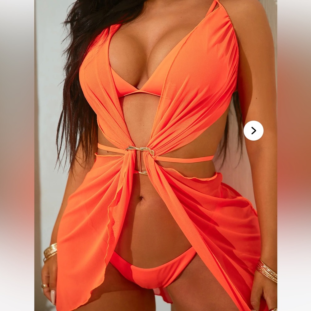 New Fashion Nova Orange Cover Up 🧡